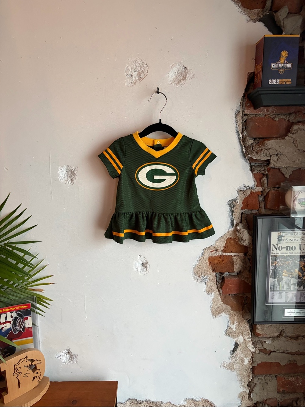 Green Bay Packers Baby Dress Size 3-6 Months